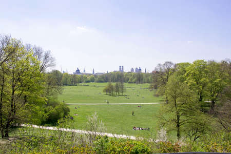 Munich in springの写真素材