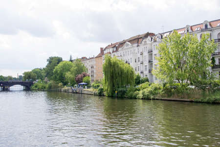 river in berlinの写真素材