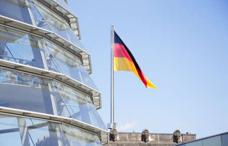 german flag in Berlinの写真素材