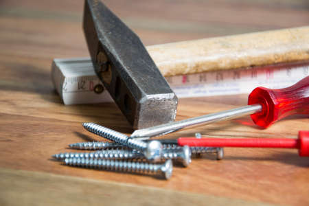 tool on wooden background