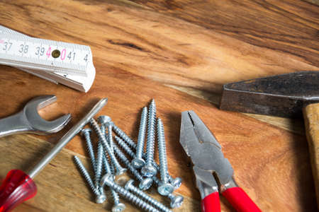 tool on wooden background
