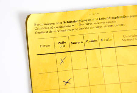 Certificate of vaccination