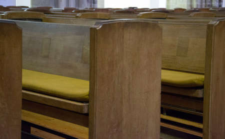 empty churchの写真素材