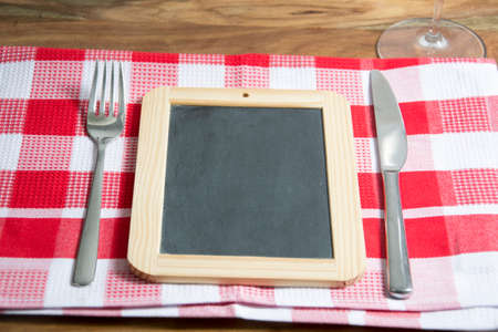 tablet food serving conceptの写真素材