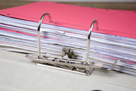 detail of aring binderの写真素材