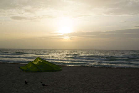 sunrise at miami beachの写真素材