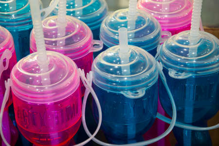 empty plastic cups