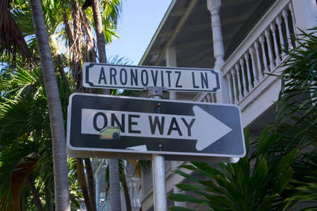 One Way traffic sign