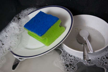 washing the dishes