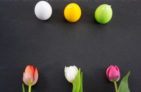 colourful easter decorationの写真素材