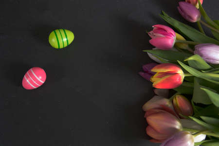 colourful easter decorationの写真素材