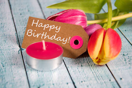 colourful birthday decorationの写真素材