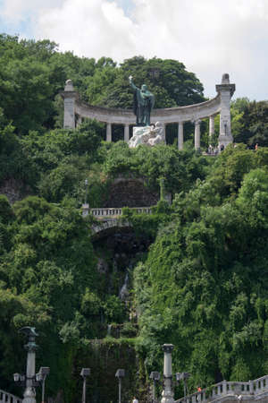Gellert mountain in budapestの写真素材
