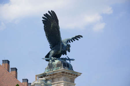 the royal palace in budapestの写真素材