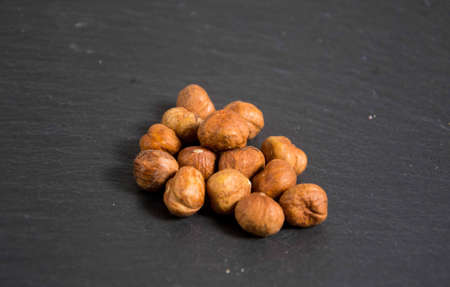 photo of some hazelnutsの写真素材