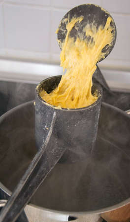 Homemeade Spaetzleの写真素材