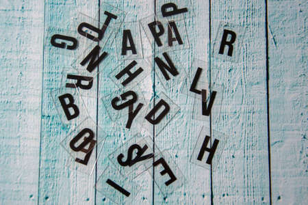 some black lettersの写真素材