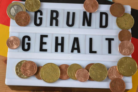 Gehalt ( german word for basic salary )の写真素材