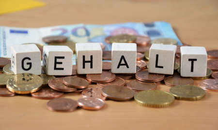 Gehalt- the german word for salaryの写真素材