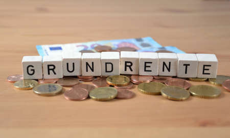 Grundrente - the german word for basic pensionの写真素材