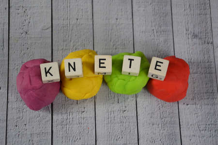 some colorful plasticineの写真素材