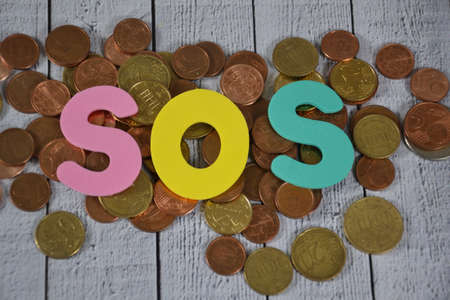 SOS - shortcut for Save our soulsの写真素材