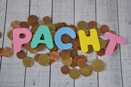 Pacht- the german word for rentの写真素材