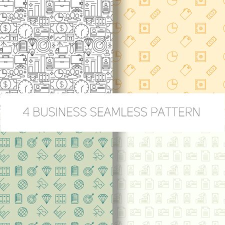 Business Background Seamless Pattern for different imagesのイラスト素材