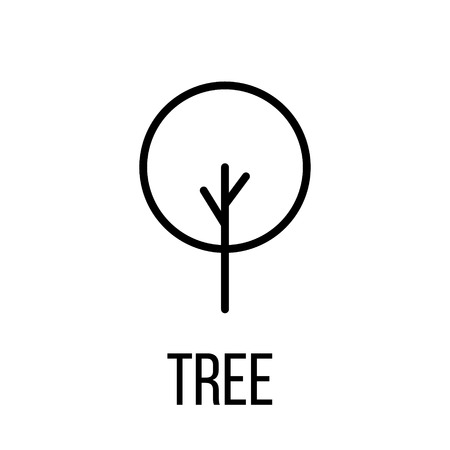 Nature icon or logo in modern line style. High quality black outline pictogram for web site design and mobile apps. Vector illustration on a white background.のイラスト素材