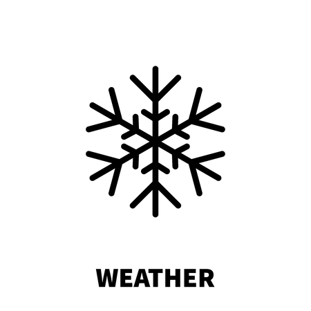 Weather icon or logo in modern line style. High quality black outline pictogram for web site design and mobile apps. Vector illustration on a white background.のイラスト素材
