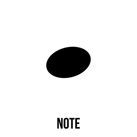 Note icon or logo in modern line style. High quality black outline pictogram for web site design and mobile apps. Vector illustration on a white background.のイラスト素材