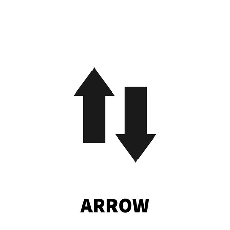 Arrow icon or logo in modern flat style. High quality black pictogram for web site design and mobile apps. Vector illustration on a white background.のイラスト素材