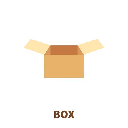 Box  icon or logo in modern flat style. High quality pictogram for web site design and mobile apps....