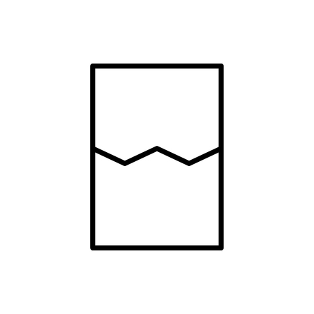 Premium document icon or logo in line style. High quality sign and symbol on a white background. Vector outline pictogram for infographic, web design and app development.のイラスト素材