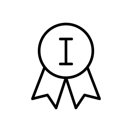 Premium award icon or in line style. High quality sign and symbol on a white . outline pictogram for infographic, web design app developmentのイラスト素材