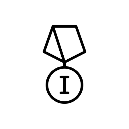 Premium award icon or logo in line style. High quality sign and symbol on a white background.のイラスト素材