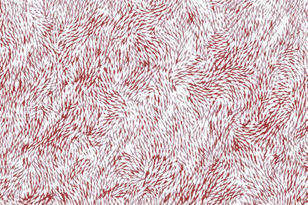 Red chinese or japanese floral patterns as drawn on a porcelain