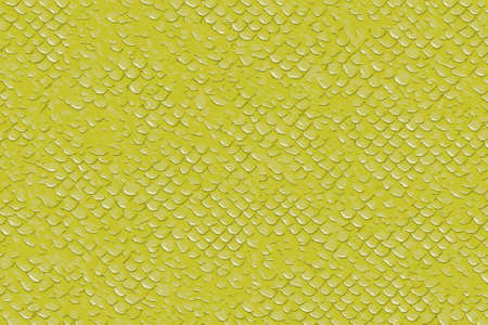 Yellow fish or lezard scales for a seamless textured backgroundの写真素材