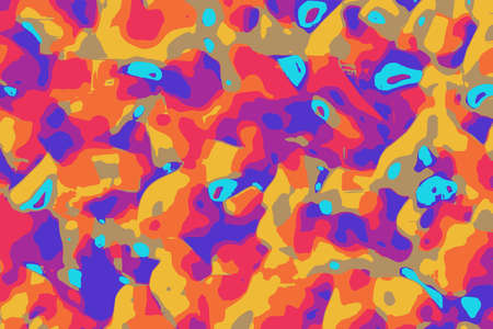 Abstract background with bright saturated colors and wave patternsの写真素材