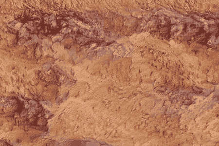 Texture of bauxite mineral or soil in a mineの写真素材