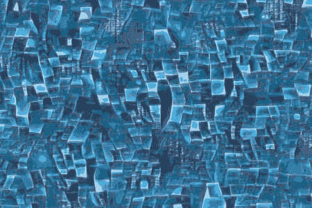 Abstract blue screen windowsの写真素材