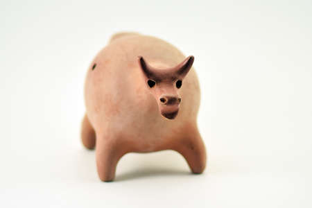 Cow of clayの写真素材