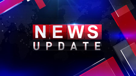 3D rendering background is perfect for any type of news or information presentation. The background features a stylish and clean layoutの写真素材