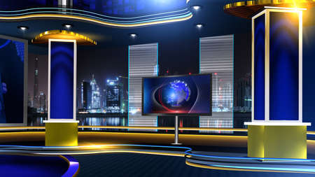 3D rendering background is perfect for any type of news or information presentation. The background features a stylish and clean layoutの写真素材