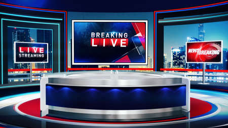 3D rendering background is perfect for any type of news or information presentation. The background features a stylish and clean layoutの写真素材