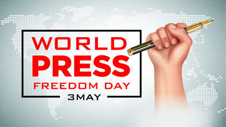 Press Freedom Day 3 Mayの写真素材