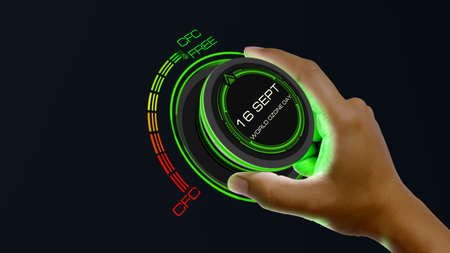 World Ozone Day 16 September
World Ozone Day concept with knob button changing CFC to CFC free and reverseの写真素材