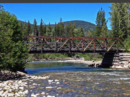 Manning Park Bridgeの写真素材