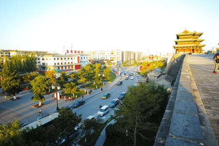 Town view from topのeditorial素材