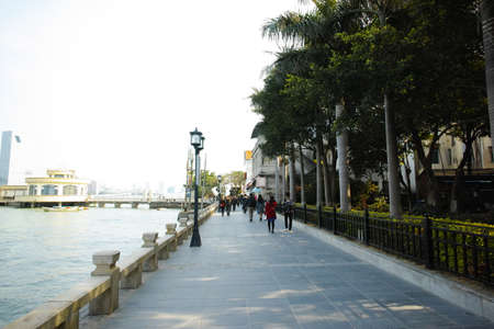 seaside walk path scenery